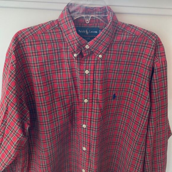 Ralph Lauren Tartan Plaid Blake Traditional Button Down Shirt Men’s M Preppy - Picture 4 of 11